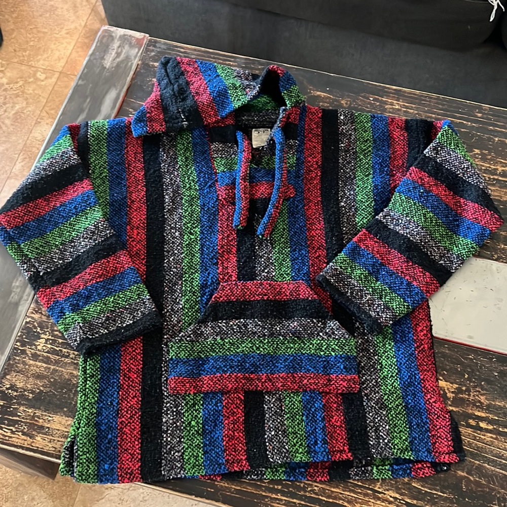 Mexican Hooded Poncho